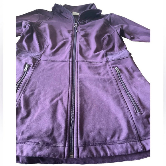 Calia Core Fitness Maroon Fitted Zip Up Athletic Jacket, size Small - Picture 1 of 7